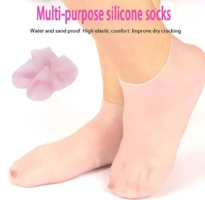 Pair Silicone Gel Socks