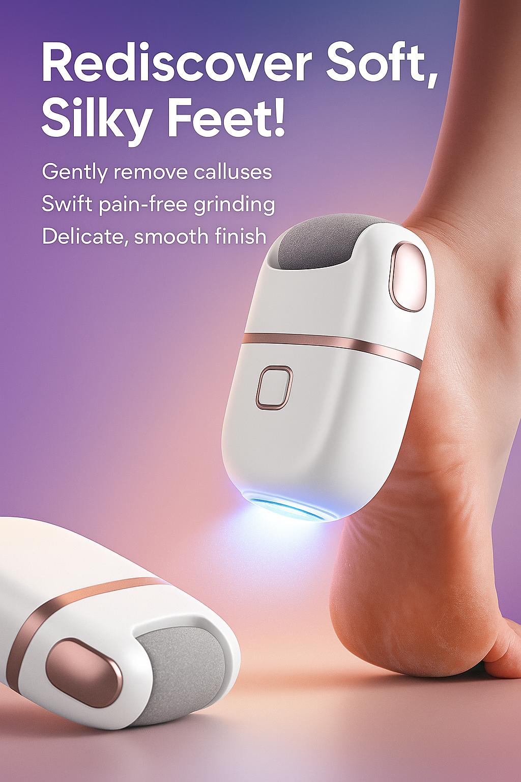 Rechargeable Electric Foot Callus Remover – Portable Pedicure Tool for Smooth, Soft Feet