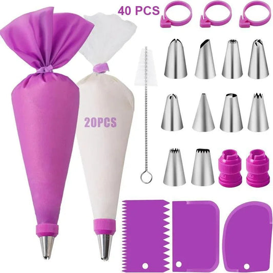 Piping Bags And Tips Set